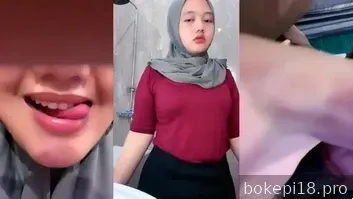 Bokep Indo Hijab Binal Live Nyepong Kontol